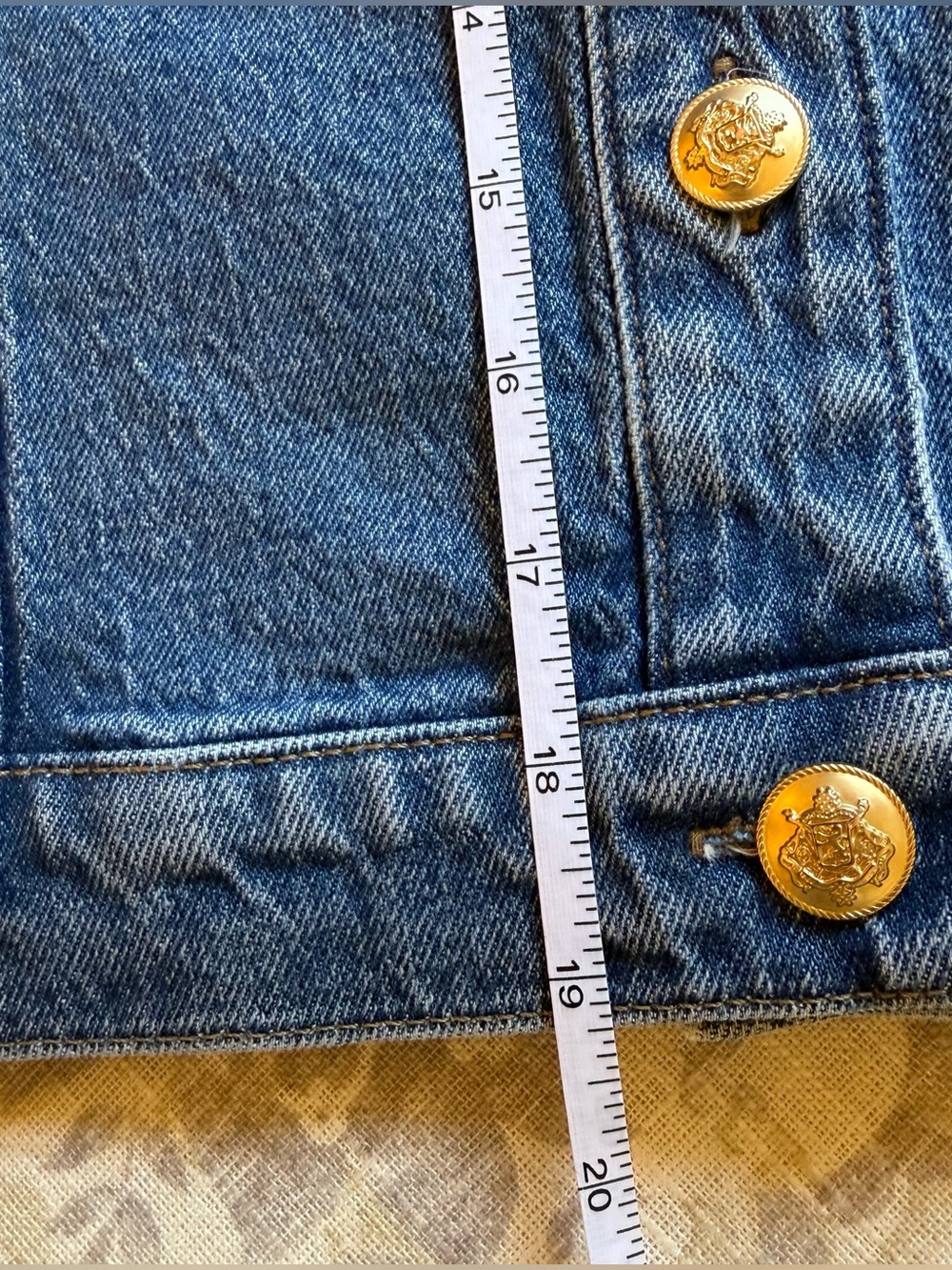 J.Crew Denim Collarless Lady Jacket Size 12 EUC ✨ - Picture 4 of 8